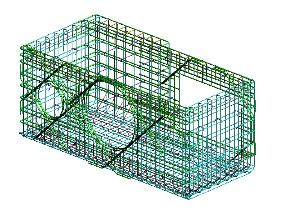 図4_作成した３D配筋モデル